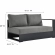 Tahoe Outdoor 3 Piece Sectional Sofa with Left Facing Chaise in Gray Aluminum & Charcoal Fabric