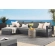 Tahoe Outdoor 3 Piece Sectional Sofa with Left Facing Chaise in Gray Aluminum & Charcoal Fabric