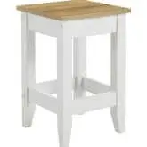 Sunbrook Kitchen Counter Stool in White & Oak Finish