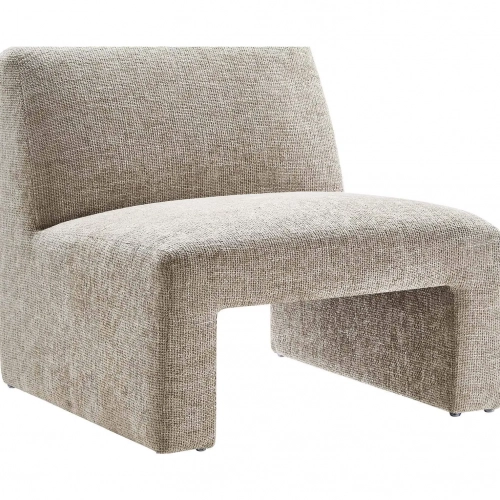 Amita Accent Chair in Khaki Chenille