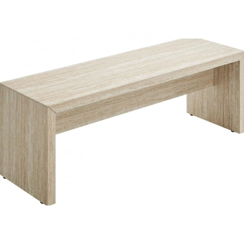 Mirella 53.5" Bench in Faux Travertine