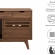 Render Cat Cabinet in Walnut Finish Wood