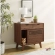 Render Cat Cabinet in Walnut Finish Wood