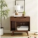 Render Cat Cabinet in Walnut Finish Wood