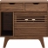 Render Cat Cabinet in Walnut Finish Wood