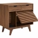 Render Cat Cabinet in Walnut Finish Wood