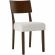 Pax Dining Chair in Walnut Finish Wood & Ivory Fabric (Set of 2)