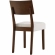 Pax Dining Chair in Walnut Finish Wood & Ivory Fabric (Set of 2)