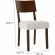 Pax Dining Chair in Walnut Finish Wood & Ivory Fabric (Set of 2)