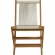 Vienna 2 Piece Outdoor Folding Lounge Chair & Ottoman Set in Natural Rope & Teak