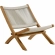 Vienna 3 Piece Outdoor Folding Lounge Chairs & Side Table in Natural Rope & Teak