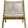 Vienna 3 Piece Outdoor Folding Lounge Chairs & Side Table in Natural Rope & Teak