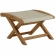 Vienna 2 Piece Outdoor Folding Lounge Chair & Ottoman Set in Natural Rope & Teak