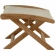 Vienna 2 Piece Outdoor Folding Lounge Chair & Ottoman Set in Natural Rope & Teak