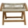 Vienna 2 Piece Outdoor Folding Lounge Chair & Ottoman Set in Natural Rope & Teak