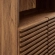Render Tall Bathroom Storage Cabinet in Walnut Brown Finish