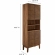 Render Tall Bathroom Storage Cabinet in Walnut Brown Finish
