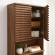 Render Over the Toilet Bathroom Storage Cabinet in Walnut Brown Finish