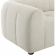 Liana Sofa in Channel Tufted Linen Gray Fabric