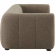 Liana Sofa in Channel Tufted Mocha Brown Fabric