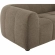 Liana Sofa in Channel Tufted Mocha Brown Fabric