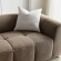 Liana Sofa in Channel Tufted Mocha Brown Fabric
