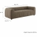 Liana Sofa in Channel Tufted Mocha Brown Fabric