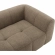 Liana Loveseat in Channel Tufted Mocha Brown Fabric