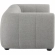Liana Loveseat in Channel Tufted Pewter Gray Fabric