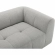 Liana Loveseat in Channel Tufted Pewter Gray Fabric