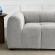 Liana Loveseat in Channel Tufted Pewter Gray Fabric
