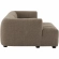 Liana Modular Sectional Sofa with Left Facing Chaise in Mocha Brown Fabric