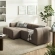 Liana Modular Sectional Sofa with Left Facing Chaise in Mocha Brown Fabric