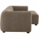 Liana Modular Sectional Sofa with Right Facing Chaise in Mocha Brown Fabric