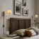 Sunlit Squiggle Arm Wall Sconce in Natural Finish Wood, White Metal & Fabric