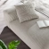 Liana Modular Sectional Sofa with Right Facing Chaise in Linen White Fabric