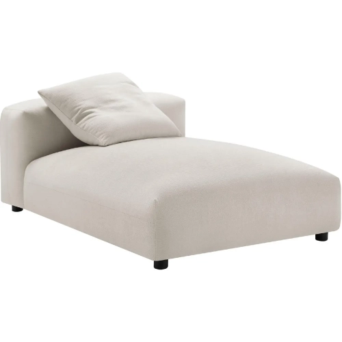 Solace Modular Armless Chaise Lounge in Salt Gray Fabric