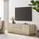 Hollis 59" TV Stand in Brown Travertine Laminate