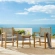 Vienna 3 Piece Outdoor Accent Arm Chairs & Folding Side Table in Natural Rope & Teak