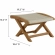 Vienna 2 Piece Outdoor Folding Lounge Chair & Ottoman Set in Natural Rope & Teak
