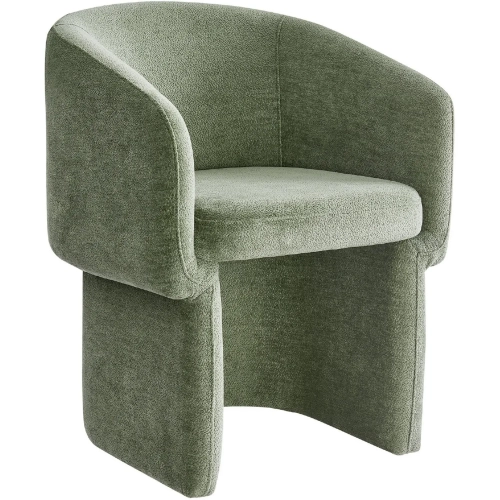 Verity Dining Arm Chair in Sage Green Chenille