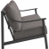 Terrace Outdoor Sofa in Graphite Gray Fabric & Carbon Aluminum