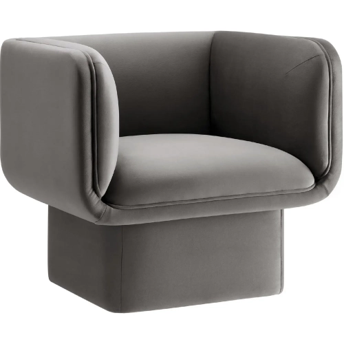 Tate Accent Chair in Storm Gray Performance Velvet