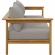 Wren Outdoor Sofa in Driftwood Brown Fabric & Teak