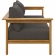 Wren Outdoor Sofa in Flint Gray Fabric & Teak