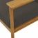 Wren Outdoor Sofa in Flint Gray Fabric & Teak