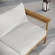 Wren Outdoor Sofa in Sail White Fabric & Teak