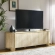Overture 63" Oval TV STand in Faux Travertine