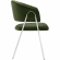 Nella Dining Chair in Moss Green Performance Velvet & Silver Metal (Set of 2)