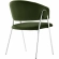 Nella Dining Chair in Moss Green Performance Velvet & Silver Metal (Set of 2)
